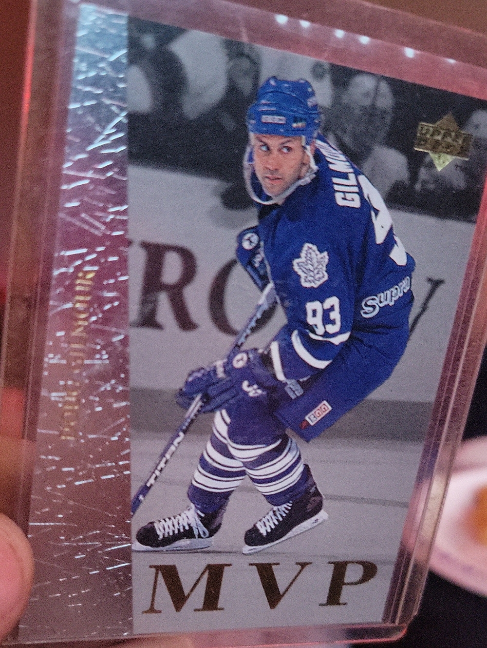 Toronto Maple Leafs Doug Gilmour MVP Hockey Card - Blue White
